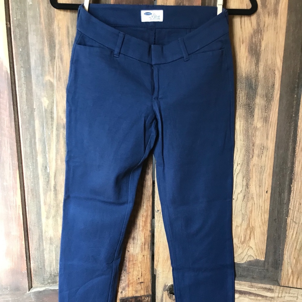 OLD NAVY “The Diva” navy skinny stretch pant chinos